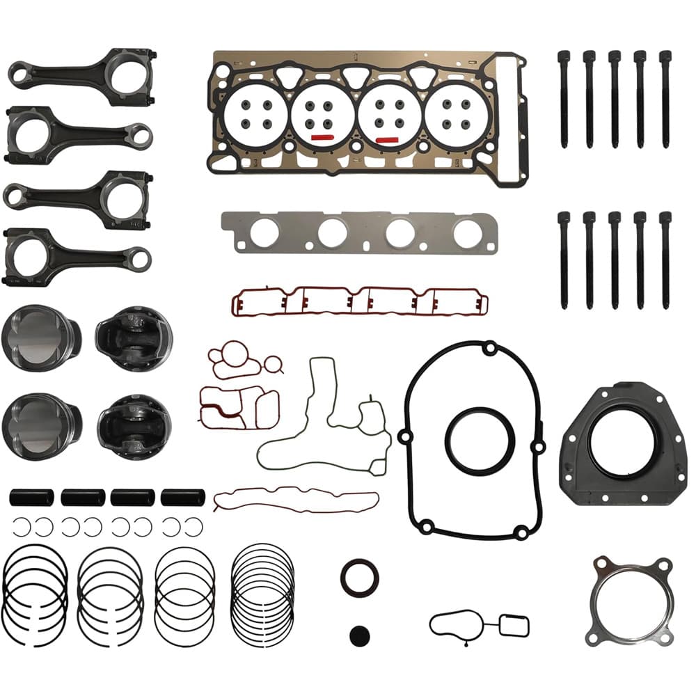 23mm Pistons Connecting Rods Head Gasket Overhaul Kit For VW Audi 2.0T TSI EA888 Gen2
