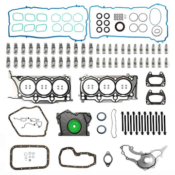 Head Gasket Set Valve Lifters Rocker Arms & Bolts Kit For Jeep Grand Cherokee Engine Rebuild Parts
