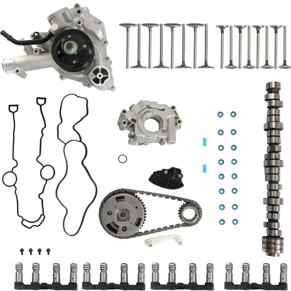 Hemi MDS Camshaft Lifter Kit with Timing Chain Kit, Water Pump, Oil Pump and Valve