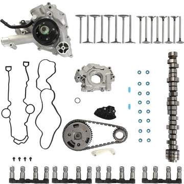 Hemi MDS Camshaft Lifter Kit with Timing Chain Kit, Water Pump, Oil Pump and Valve