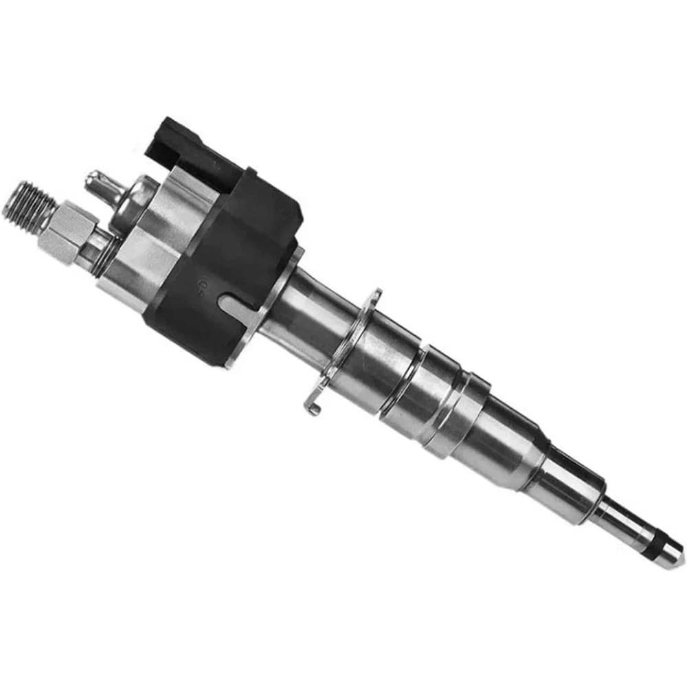 Set of 8 high-pressure BMW fuel injectors showing connector, nozzle tip and sealing ring for N54 N63 S63 engines