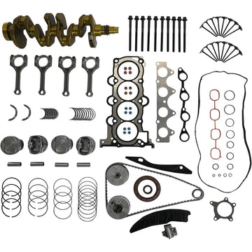 Hyundai 1.6 Engine crankshaft kit includes timing VVT gear piston connecting rod intake and exhaust valves