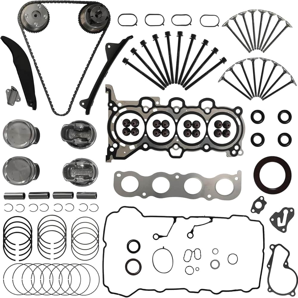 Hyundai 2.0L Engine Overhaul Kit Timing Vvt Pistons Intake And Exhaust Valves