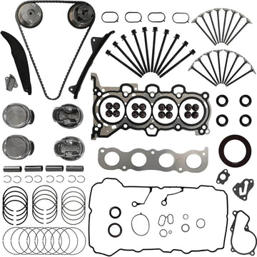 Hyundai 2.0L Engine Overhaul Kit Timing Vvt Pistons Intake And Exhaust Valves