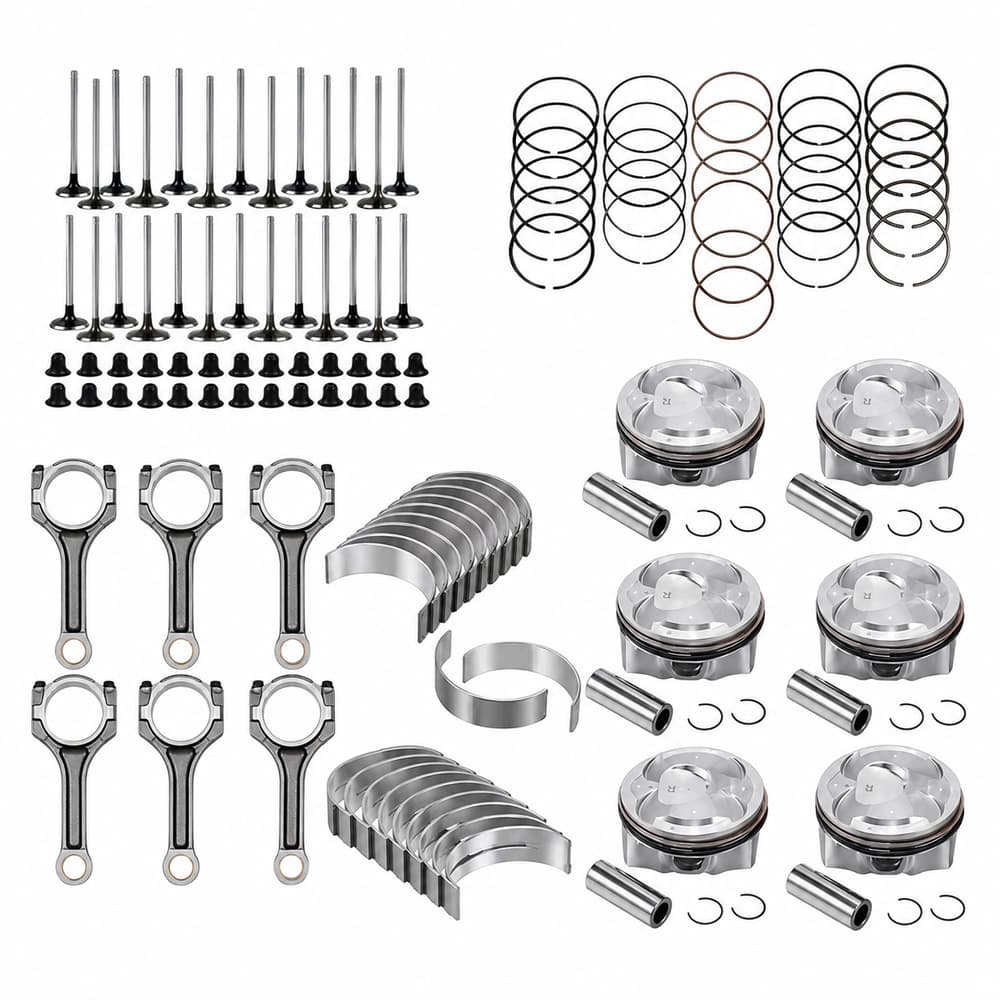 Hyundai 3.8L Piston Kit With Bearing Connecting Intake Exhaust Valve