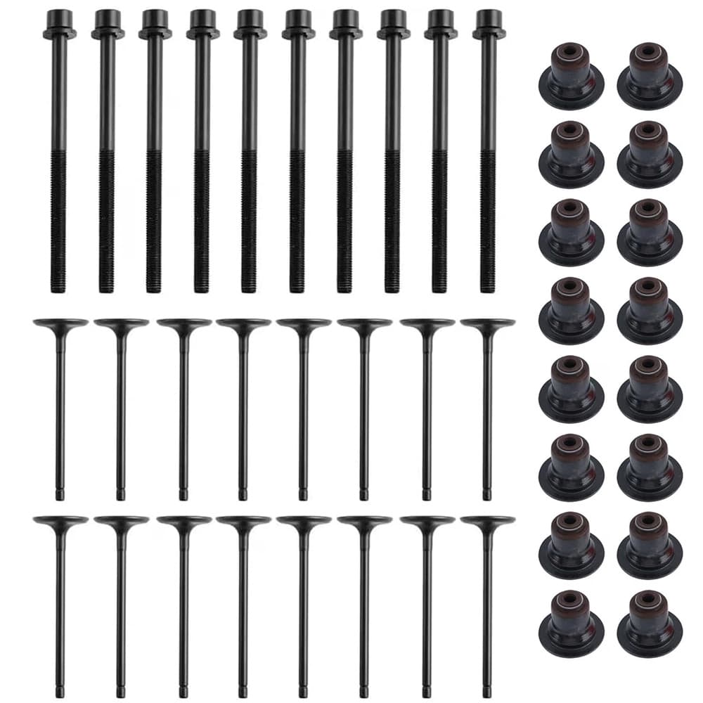 Kit contents: crankshaft, connecting rods, piston assemblies, piston rings, head gasket set and installation hardware