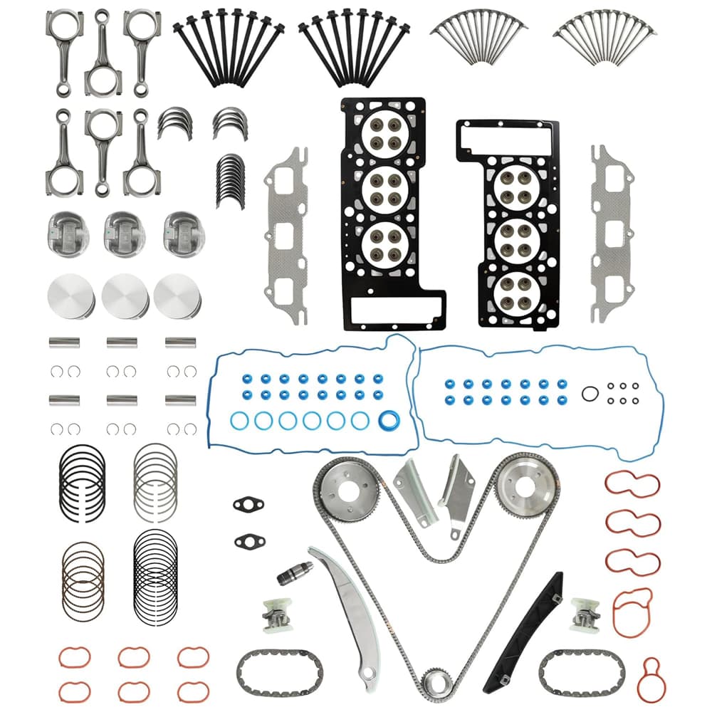 Jeep 2.4 Full Engine Rebuild Kit Piston Connecting Rod With Timing Chain Kit