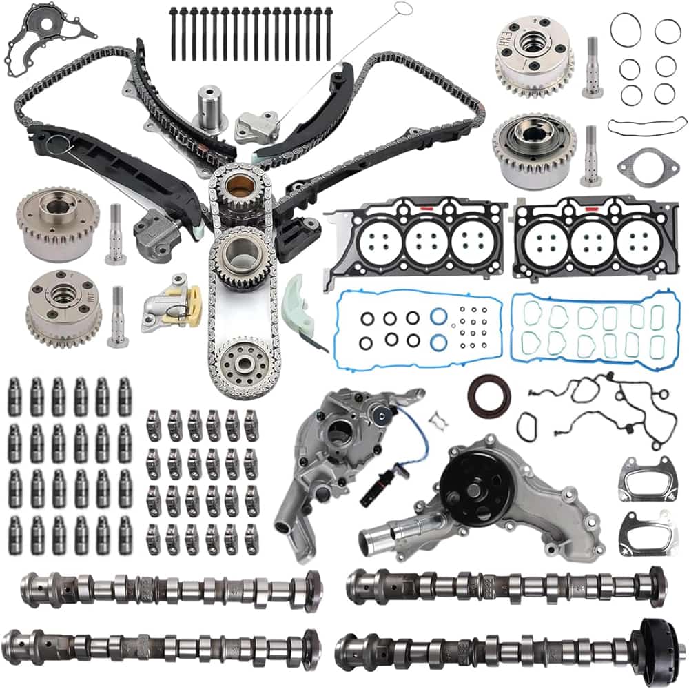 Jeep 3.6 Camshaft Overhaul Kit With Timing VVT Gear Water And Oil Pump 