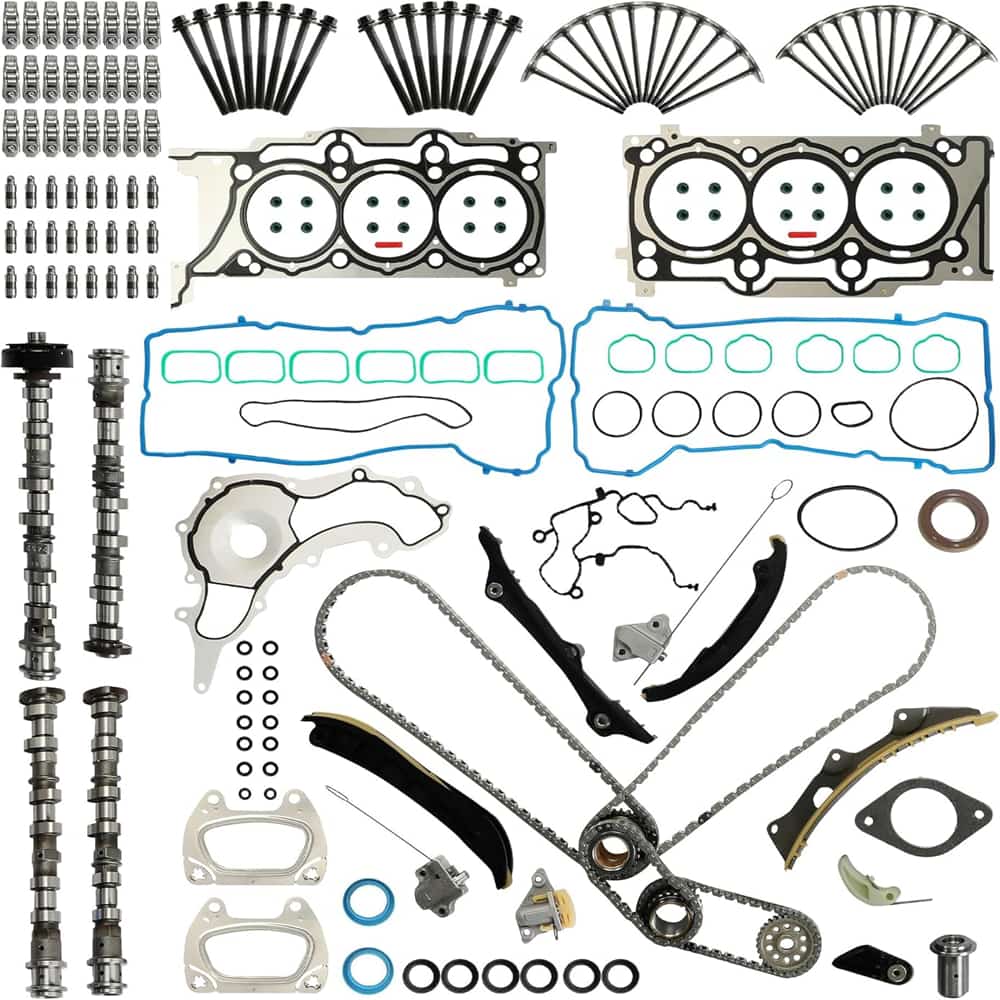 Jeep 3.6L Engine Overhaul Kit With Bolts Includes Camshaft Rocker Arm Lifter Kit Timing Sprocket Kit Intake And Exhaust Valves