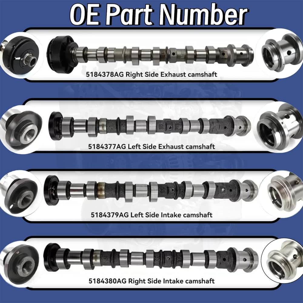 Jeep 3.6L Intake Exhaust Camshaft Kit