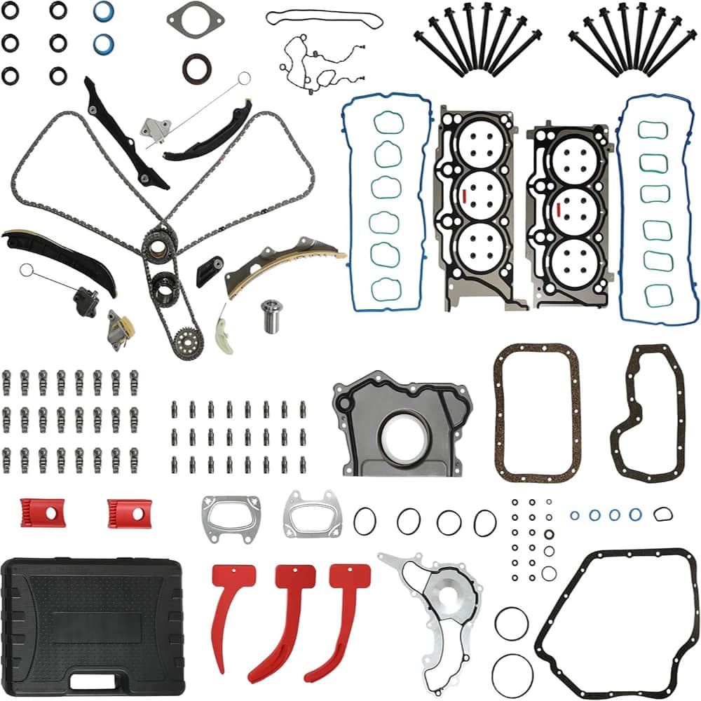 Jeep 3.6 Full Gasket Kit With Timing Chain Timing Tool 