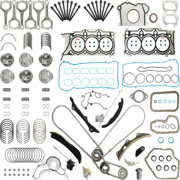 Jeep 3.6 Overhaul Gasket Kit With Timing Chain Piston Connecting