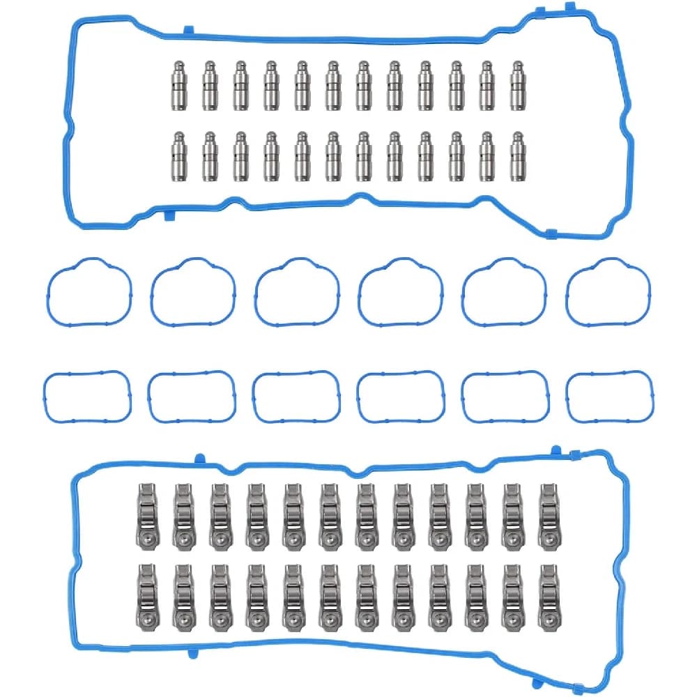 Jeep 3.6L Valve Lifter Rocker Arm Kit And Valve Cover Gasket 