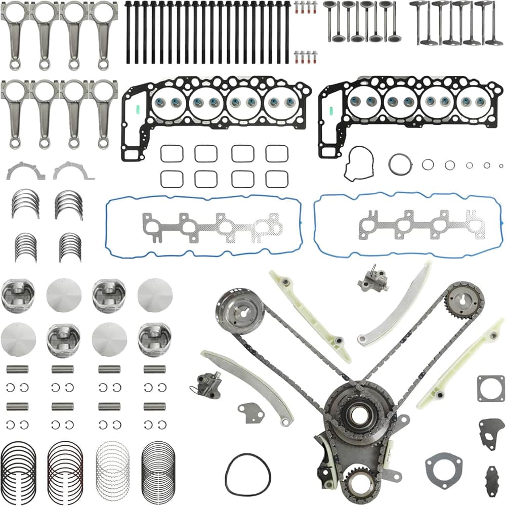Jeep 4.7 Full Engine Overhaul Kit With Timing Chain Kit Piston Connecting Rod 