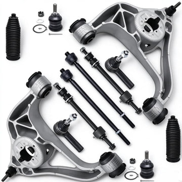 Jeep 12PCS Front Suspension Kit Control Arms Ball Joints Tie Rods Sway Bar Links