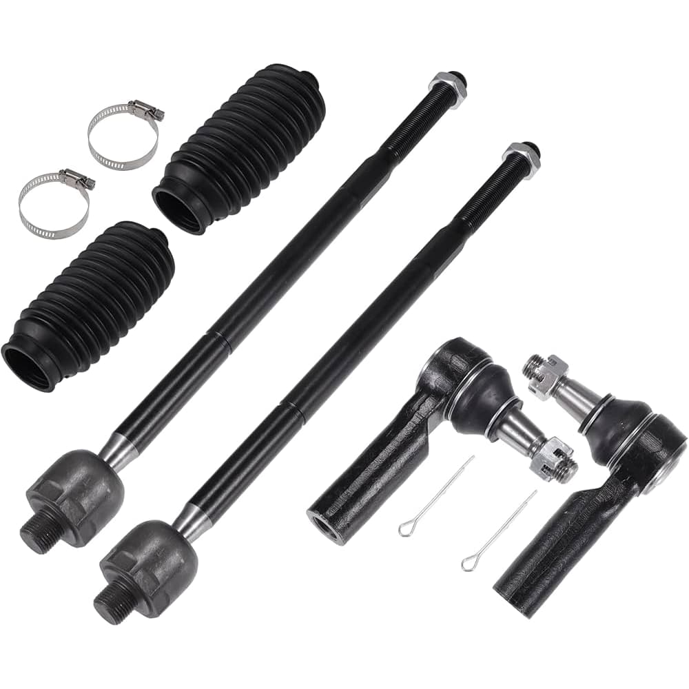 Jeep Inner & Outer Tie Rod Ends with Tie Rod Boots