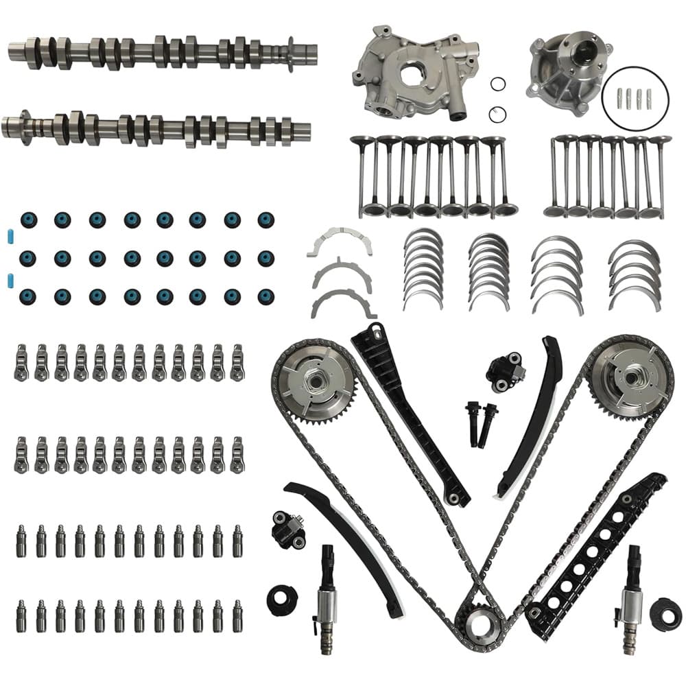 5.4L 3V Camshaft Rocker Arm Lifter Timing Chain Oil Water Pump Valve Seal Kit For Ford Lincoln
