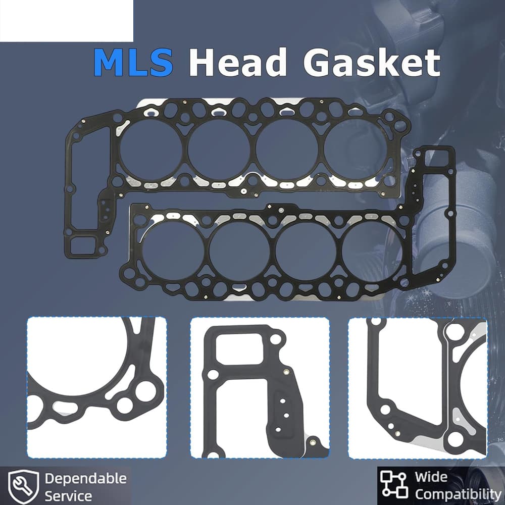 MLS Cylinder Head Gasket Set Fit Jeep Dodge 4.7L V8 1999-2007 Multi-Layer Steel Engine Gasket Kit

