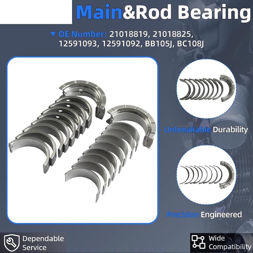 2.4L Ecotec Crankshaft Main & Rod Bearing Set
