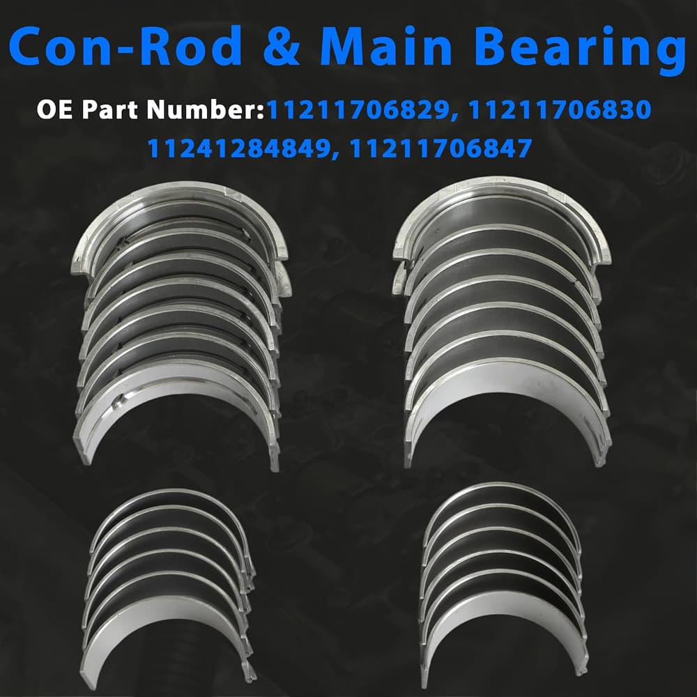 M54 engine repair kit, head gasket set and timing‑chain kit. Fits BMW 325i,330i,525i,530i,X3,X5,Z3,Z4, M54B25 M54B30 2.5L 3.0L,2001‑2006.