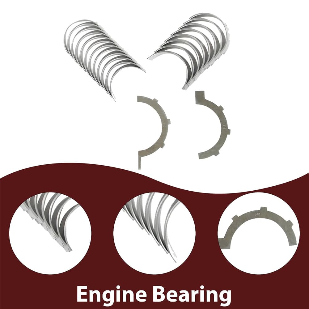 Complete EKG 3.7L V6 engine rebuild kit with camshaft, timing chain, lifters, rocker arms, valves and bearings for Dodge & Jeep 2005-2012.
