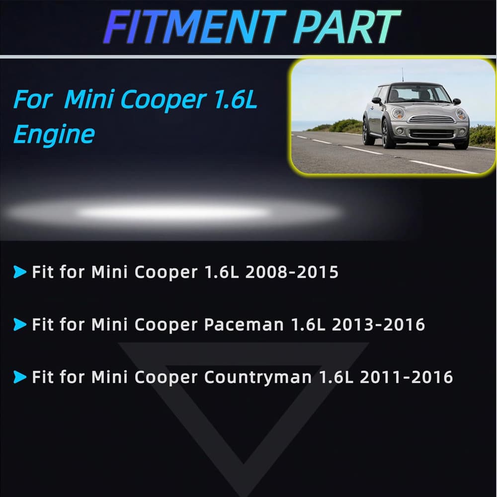 Mini Cooper 1.6L N18 Head Gasket Timing Chain Main Bearings Piston Rebuild Kit

