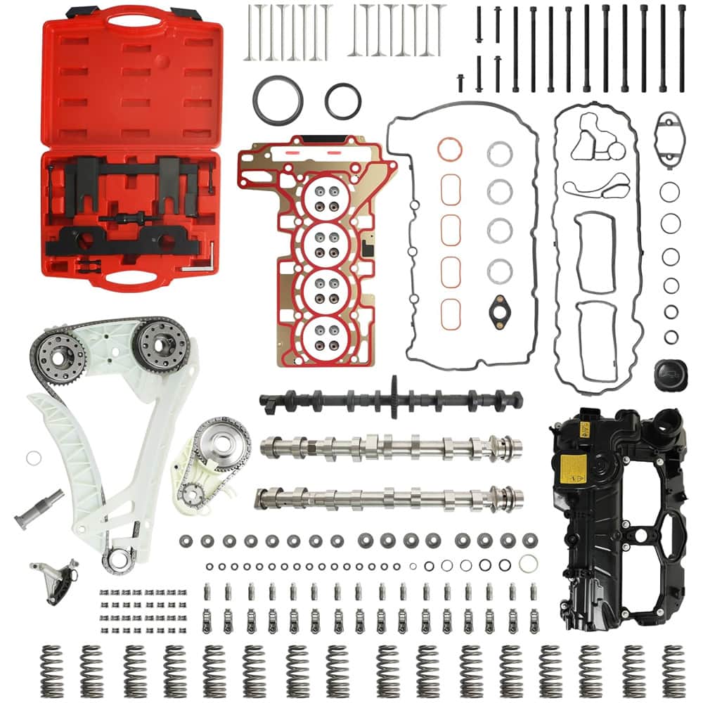BMW N20 2.0T Rebuild Kit Intake Exhaust Cam Balance Shaft Timing Chain Head Gasket Valve Cover Set
