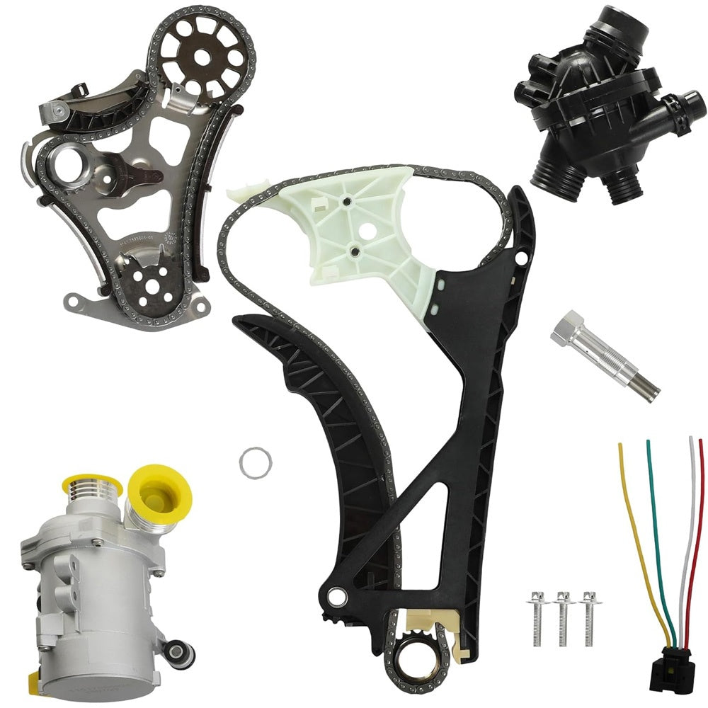 N52 Timing Chain Kit With Water Pump Fit BMW 3/5/X3/Z4 2.5L 3.0L 06-16 OE 11317523884 11517546994
