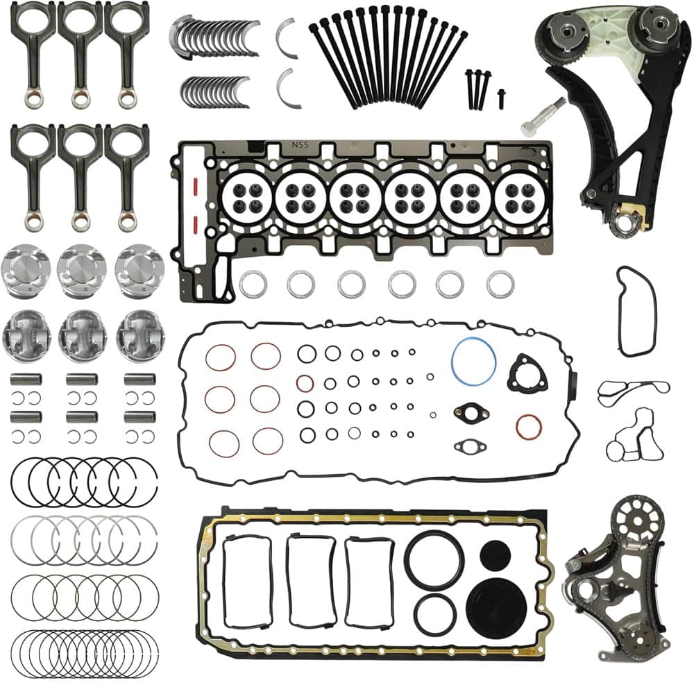 N55 3.0L Full Gasket Set Timing Chain VVT Cam Phaser Kit BMW

