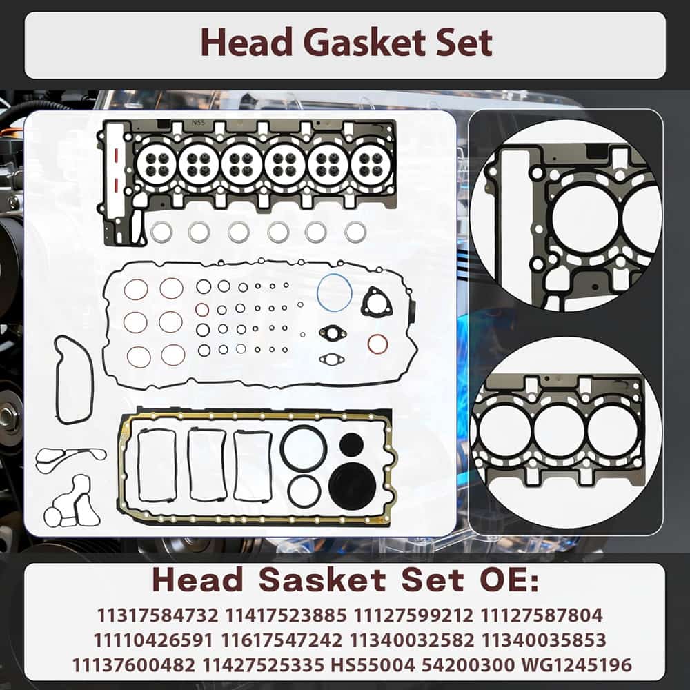 N55 3.0L Head Gasket Set For BMW N55B30 Engine
