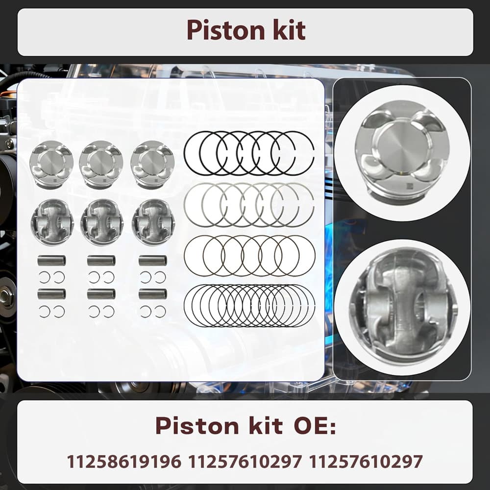 N55 3.0L Piston BMW N55B30 Engine

