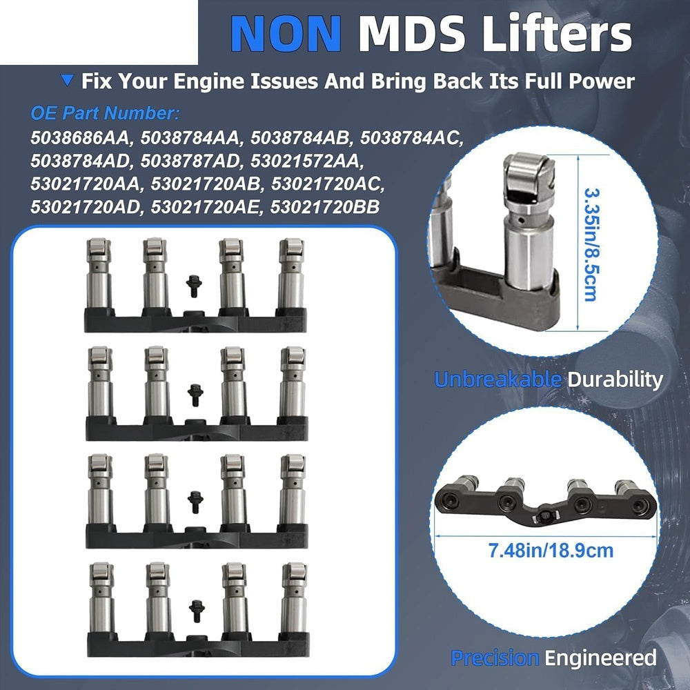 Kit Contents: Non-MDS camshaft, non-MDS hydraulic lifters, mounting hardware