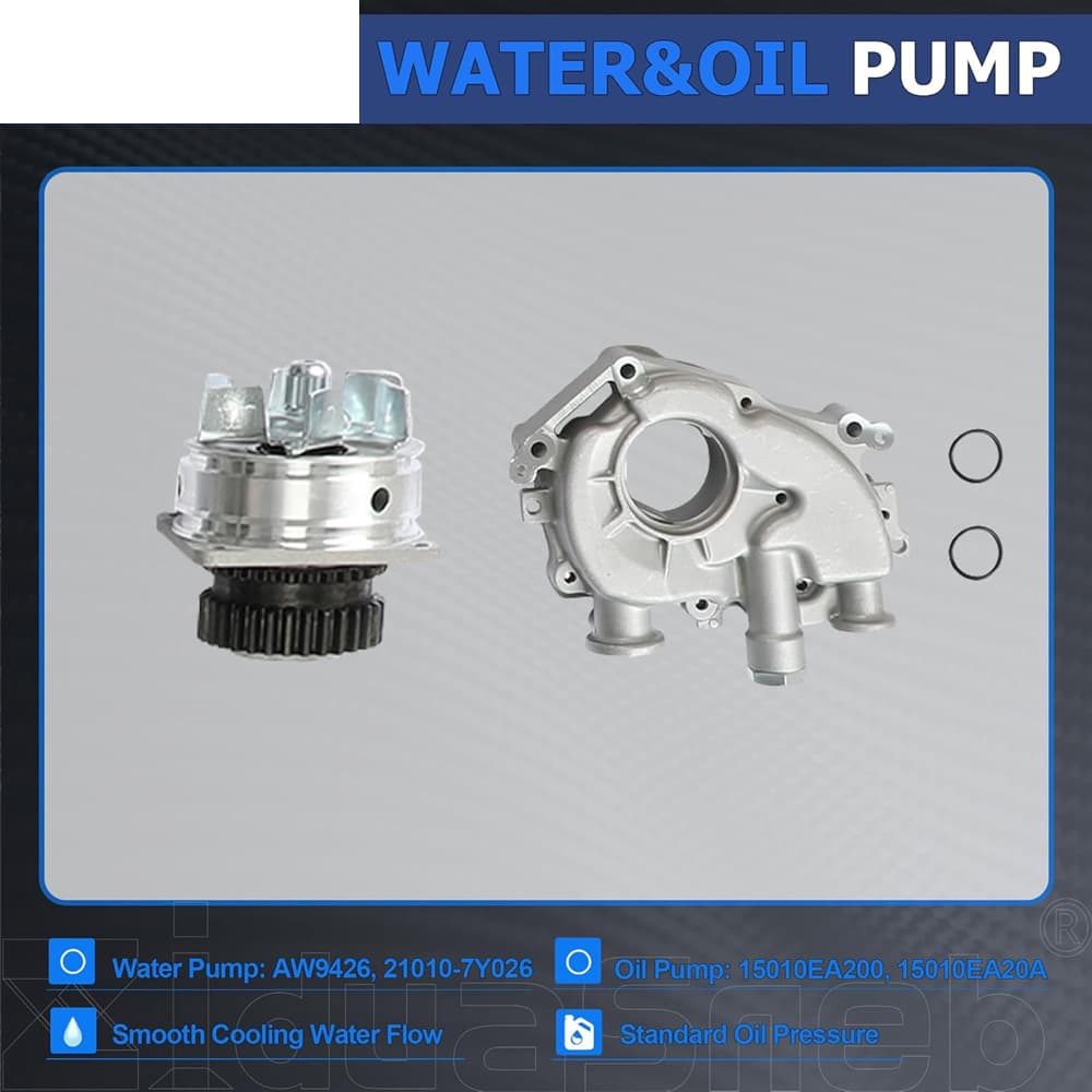 Oil & Water Pump Set Fit Nissan VQ40DE 4.0L Frontier Xterra Pathfinder 2005-2015
