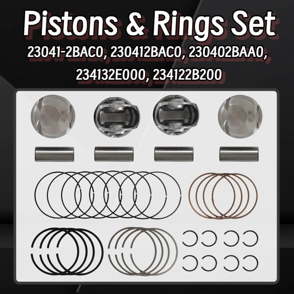Crankshaft Piston Connecting Rod Kit for Hyundai Kia G4FJ 1.6L Turbo 2011-2022 - Full Bottom End Rebuild Set.