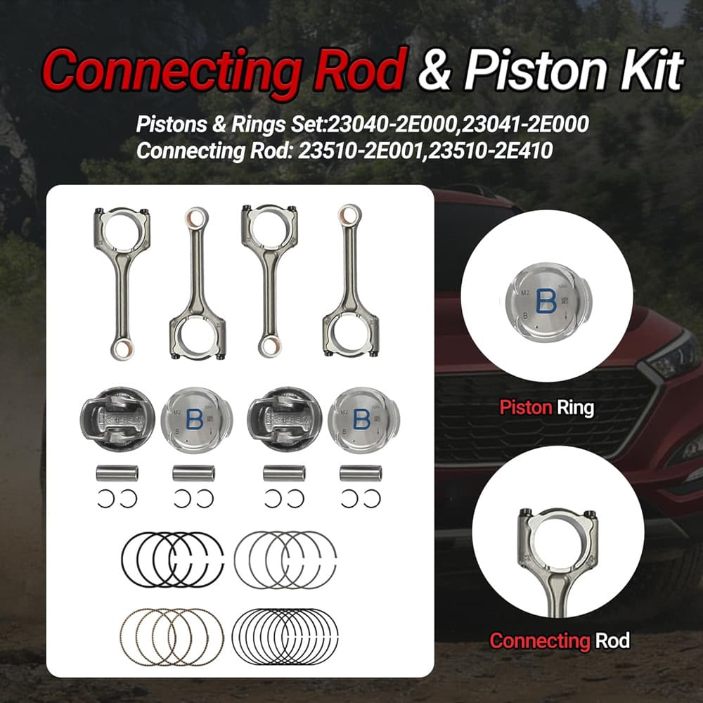 Hyundai Kia G4NA 2.0L Engine Rebuild Repair Components Kit