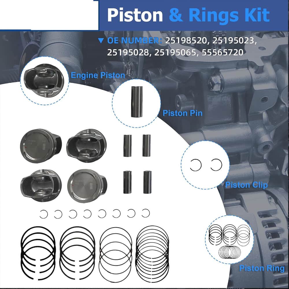 1.4L L4 Turbo Engine Overhaul Kit for Buick Chevrolet 11-21
