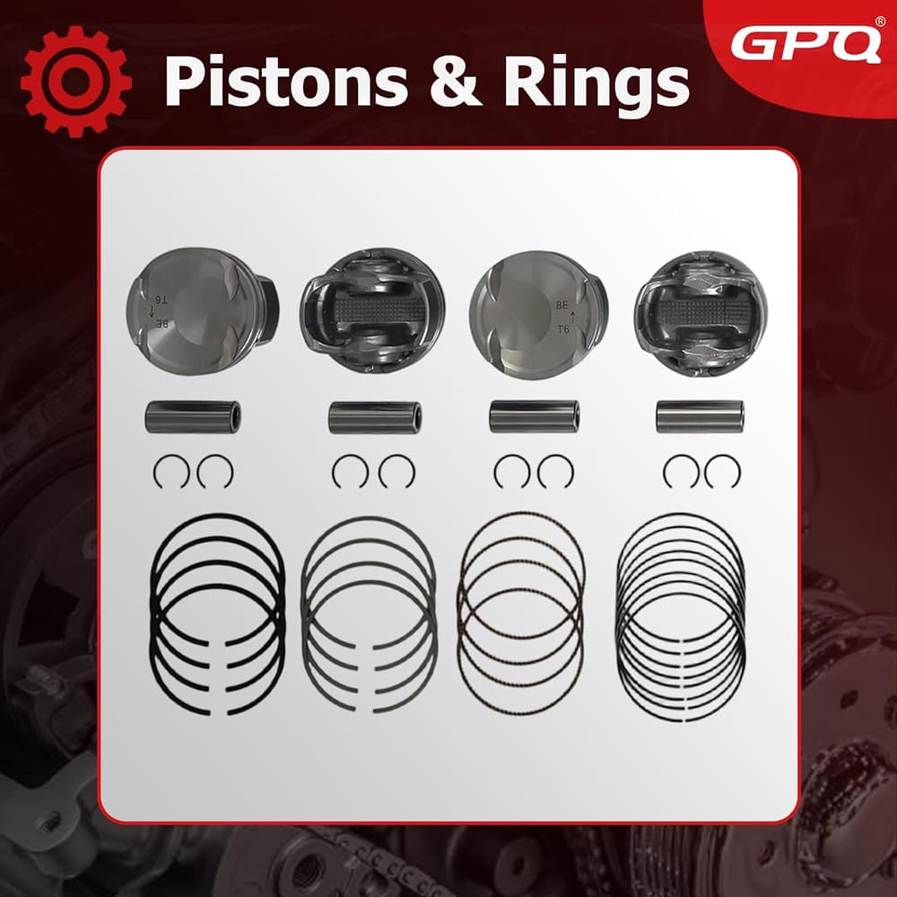 G4FJ 1.6L engine spare parts including crankshaft, connecting rods and pistons, precisely compatible with most Hyundai and Kia vehicles produced from 2009 to 2019, reliable replacement components for engine overhaul and fault maintenance