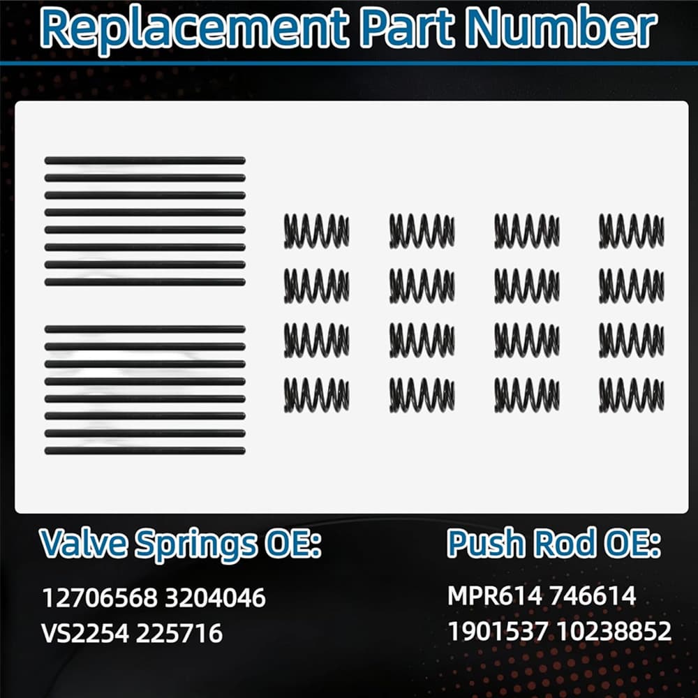 Push Rod Valve Springs Assembly Set
