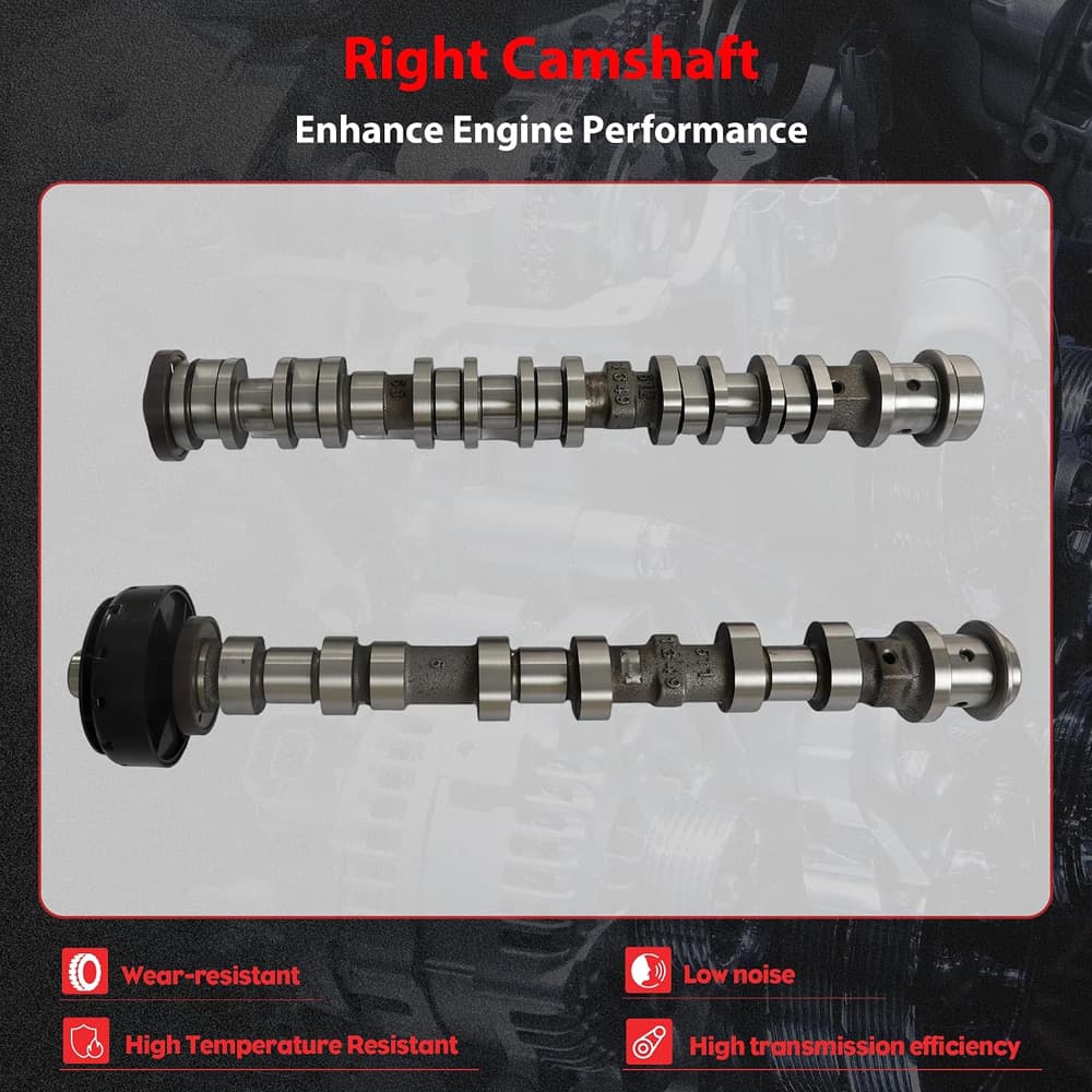 2016-2026 Left Side Intake & Exhaust Camshaft Replace OE#05048029AD 5047912AD Fit For Jeep Grand Cherokee Wrangler Gladiator Chrysler Pacifica Voyager Dodge Durango Ram 1500 3.6L Pentastar V6 Engine Replacement Parts