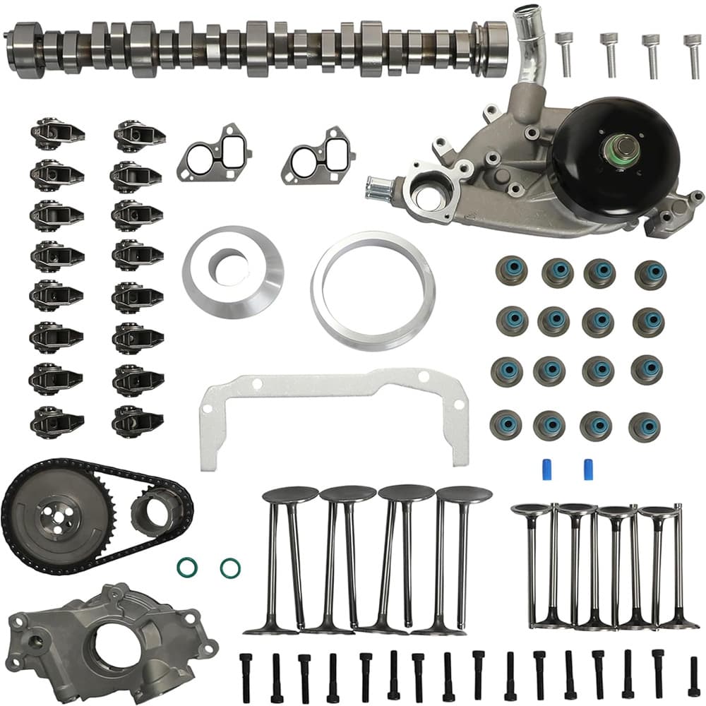 Sloppy Stage 2 Camshaft E1840P Timing Kit Oil Water Pump Rocker Arm For GM 4.8L 5.3L LS

