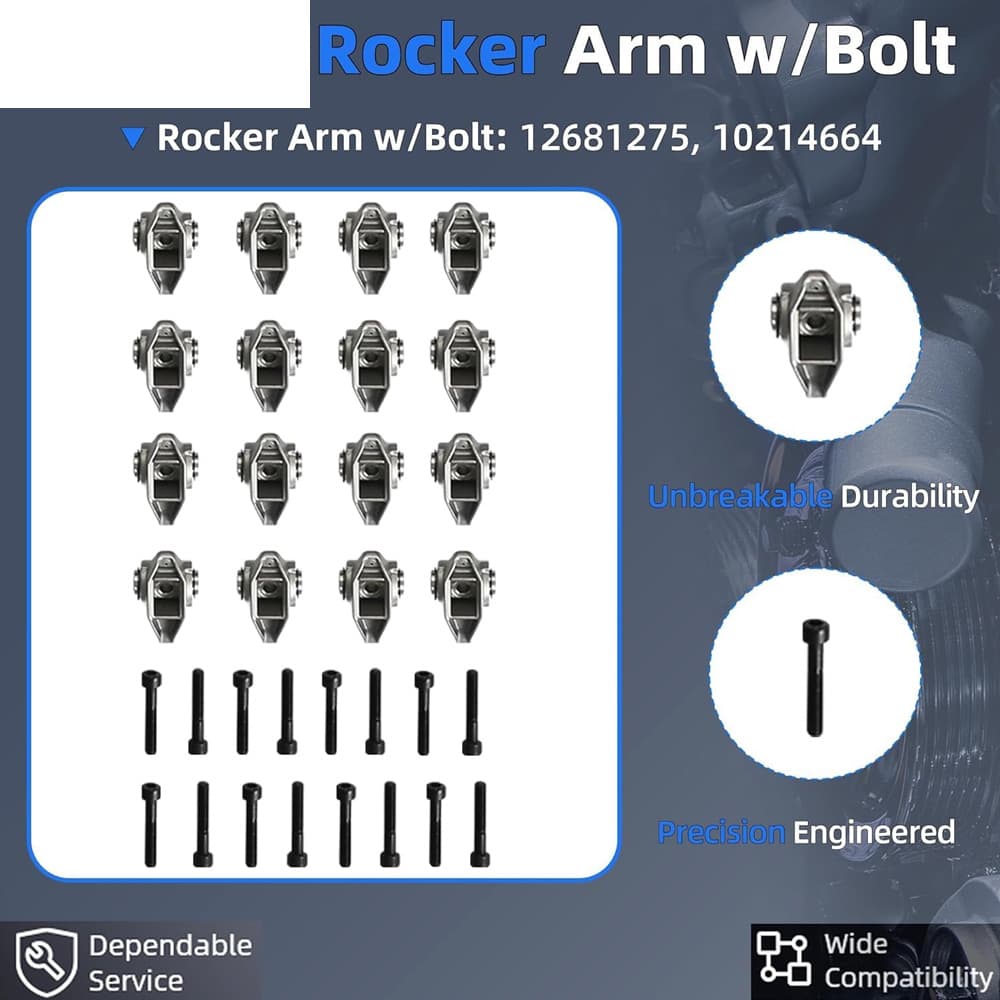5.3L LS Rocker Arm Set Fit GM Chevy Express Avalanche GMC Buick 1997-2007 V8 Valve Rocker Kit
