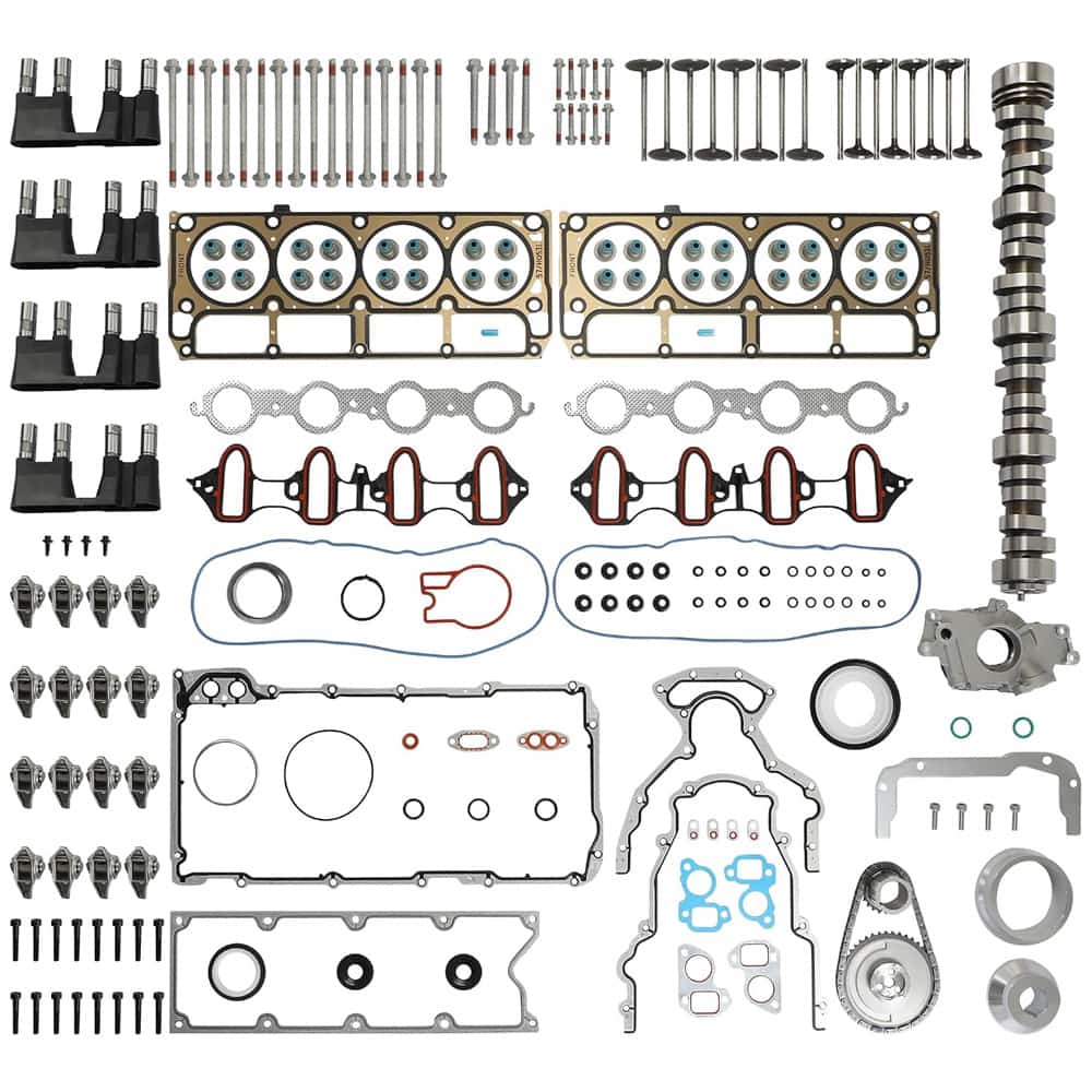 Stage 2 Camshaft Lifter Rocker Arm Timing Chain Gasket Kit For GM LS 4.8L 5.3L 6.0L Chevy Cadillac