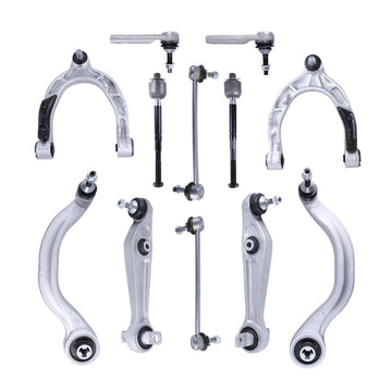 Tesla Model 3 12‑Piece Front Suspension Control Arm Tie Rod End & Sway Bar Link Kit For Tesla Model 3 Model Y