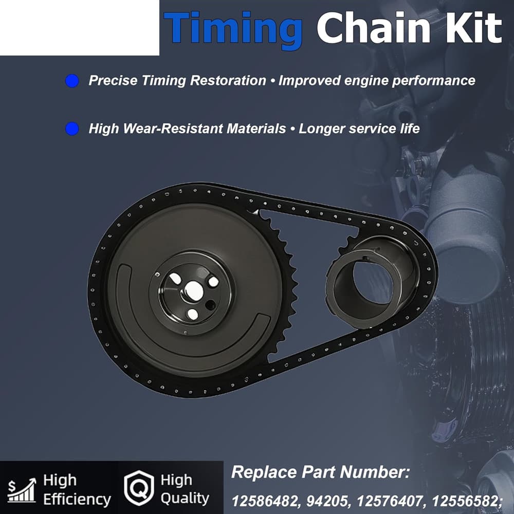 5.3L LS Timing Chain Kit Fit GM Chevy Express Avalanche GMC Buick 1997-2007 V8 Timing Repair Parts
