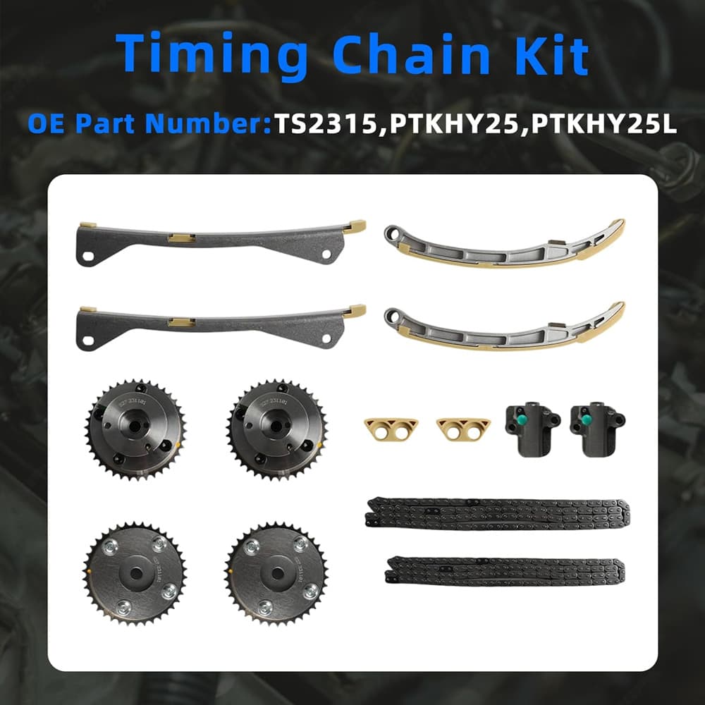 3.3L G4DJ Timing Chain Kit VVT Gear Tensioner Guide For Hyundai Engine Repair
