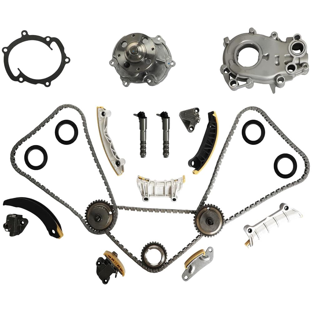 Timing Chain Kit Oil Water Pump VVT Solenoids Fit GM 3.0L 3.6L V6 2007-2015
