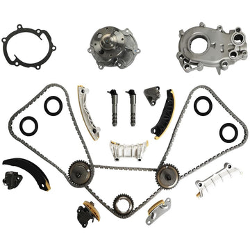 Timing Chain Kit Oil Water Pump VVT Solenoids Fit GM 3.0L 3.6L V6 2007-2015
