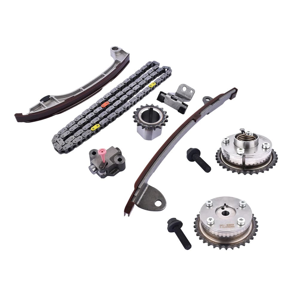 2.5L 2.7L Engine Timing Chain Kit with VVT Cam Sprocket for Toyota 1AR 2AR 5AR Series 2009-2014 – Includes Chain, Tensioner, Guides & Gears
