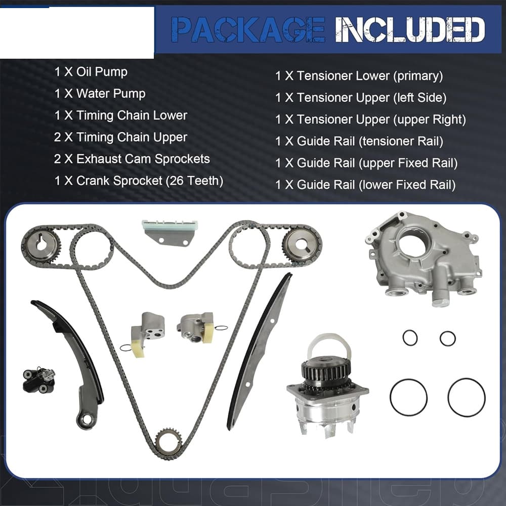 Timing Chain Kit Oil Water Pump Fit Nissan VQ40DE 4.0L Xterra Frontier Pathfinder NV1500 2005-2015
