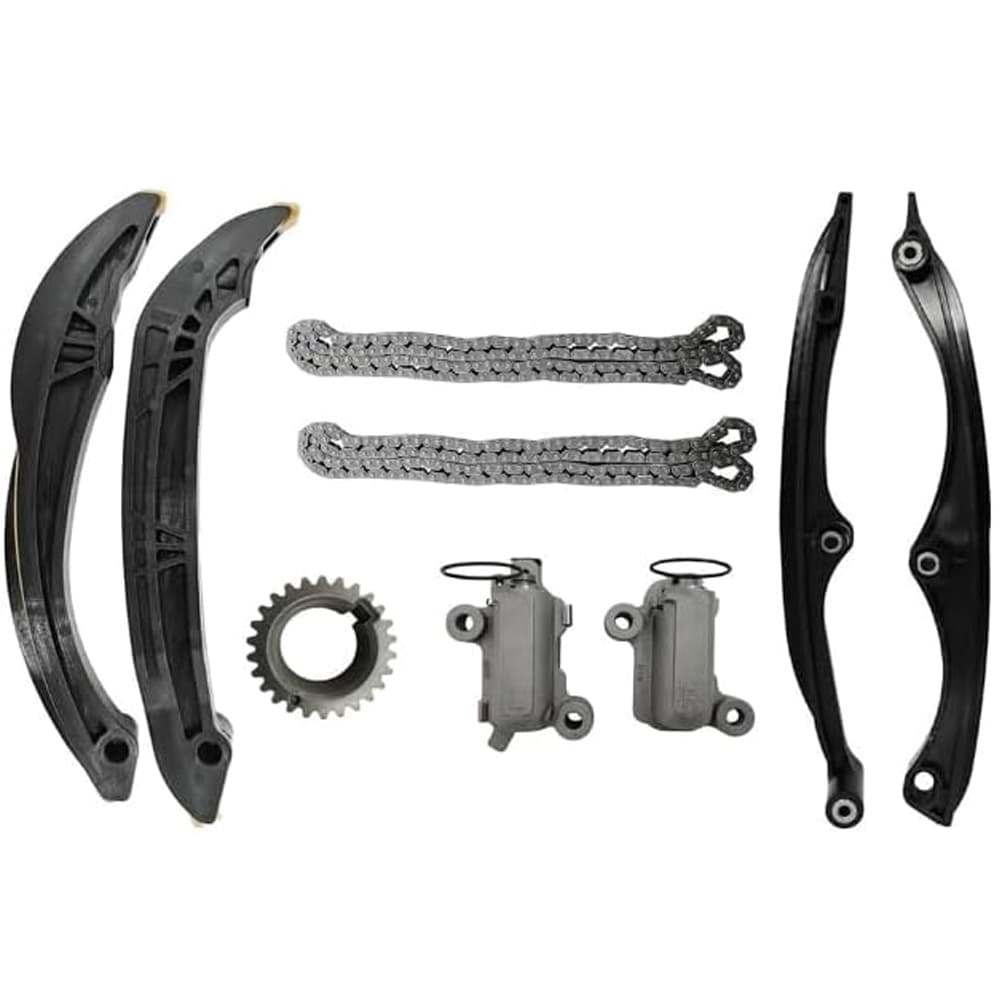 3.5L DOHC Turbo Engine Timing Chain Kit With Tensioner Guide Sprocket OE HL3Z-6268-A HL3Z6K255A HL3Z6K255B Fit Ford F150 Expedition Lincoln Navigator 2017-2021 V6 Engine Timing Replacement Parts